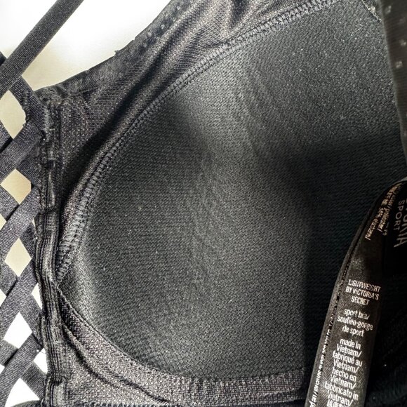 Victoria Sport Vixen Sexy 32DD Size Medium Black‎ Multi Strap Sports Bra - Picture 4 of 6